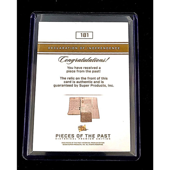Authentic Piece of the Declaration of Independence 1/1 One of a Kind - Picture 4 of 4